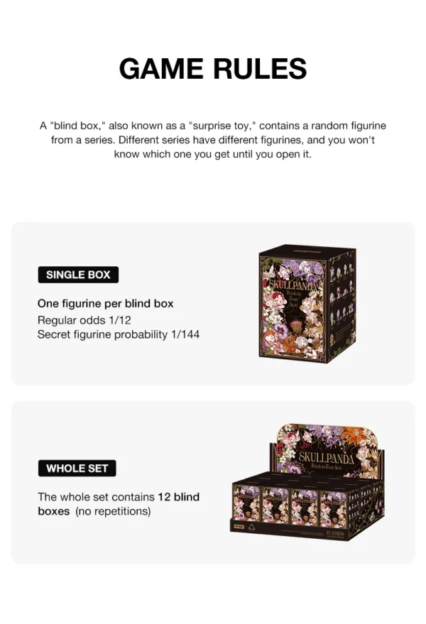 S649b7ca8e5da4dbbbc7a751fccbebb33B-1.webp POP MART SKULLPANDA Petals in Four Acts Series Figures 1/12PCS Blind Box POPMART Blind Box Cute Toy Mystery Box